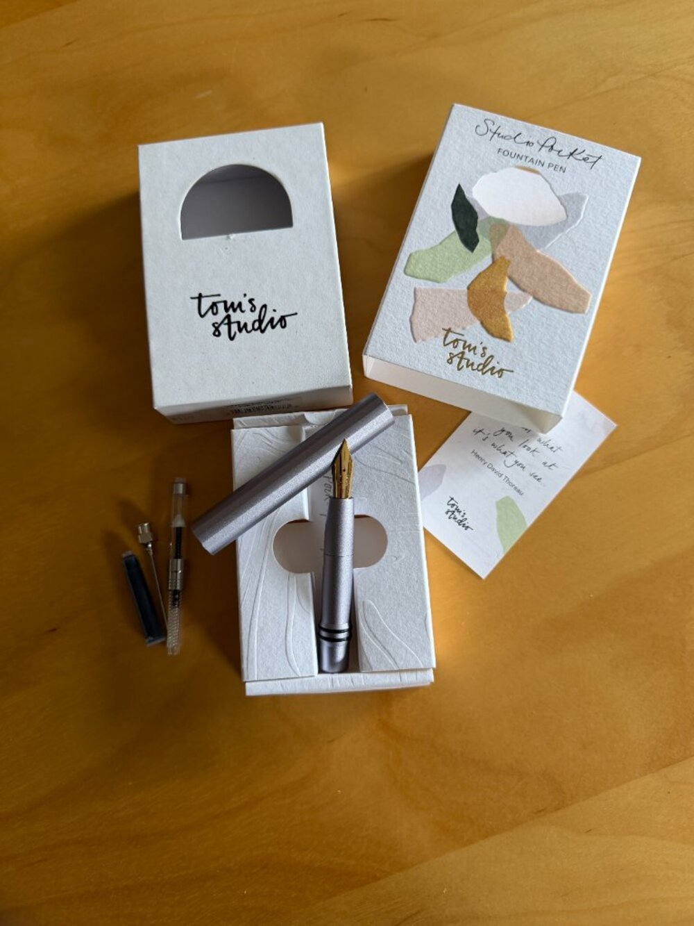 Tom's Studio NIB ~ Studio Pocket Pen 2.0 - Fountain Pen in Wisteria with F nib